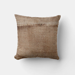 Natural line texture backgroundcoffee, sack, abstr throw pillow