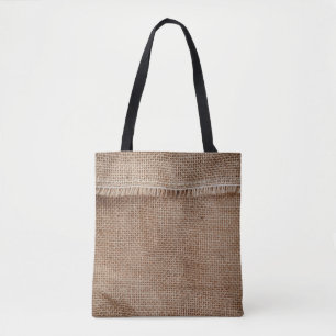 Natural line texture backgroundcoffee, sack, abstr tote bag