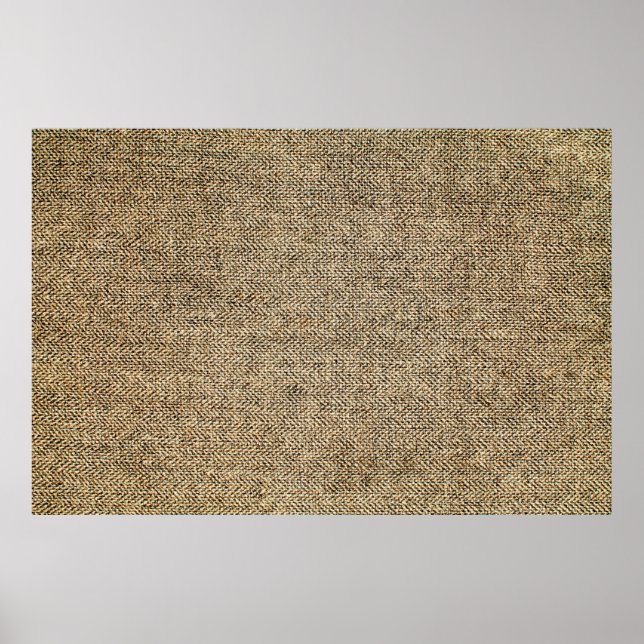 Natural linen backgroundbackground, bagging, beige poster (Front)