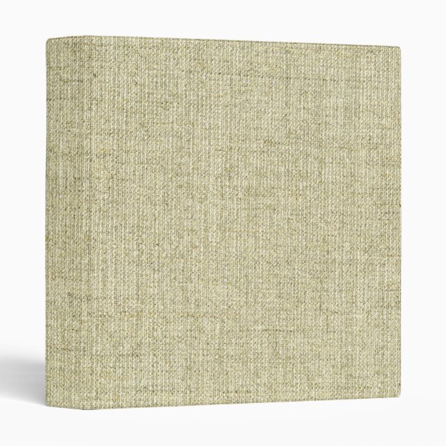 Natural Linen Canvas Texture Binder (Front/Spine)