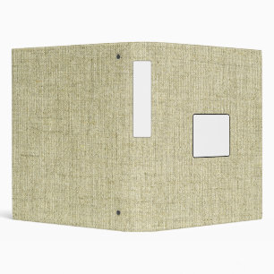 Natural Linen Canvas Texture Binder