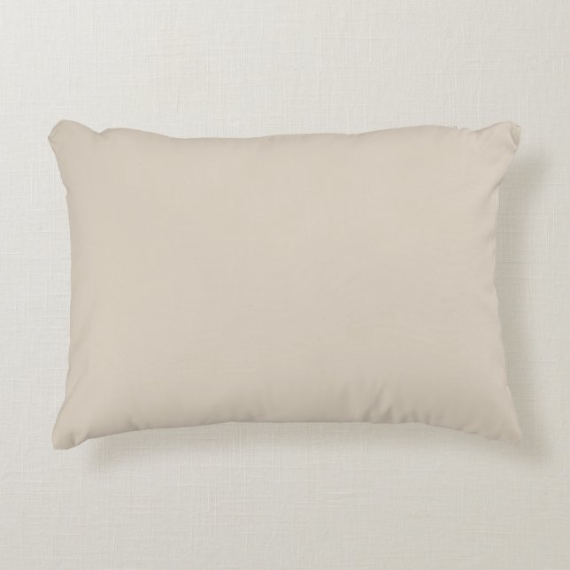 Natural Linen Solid Colour Accent Pillow (Front)