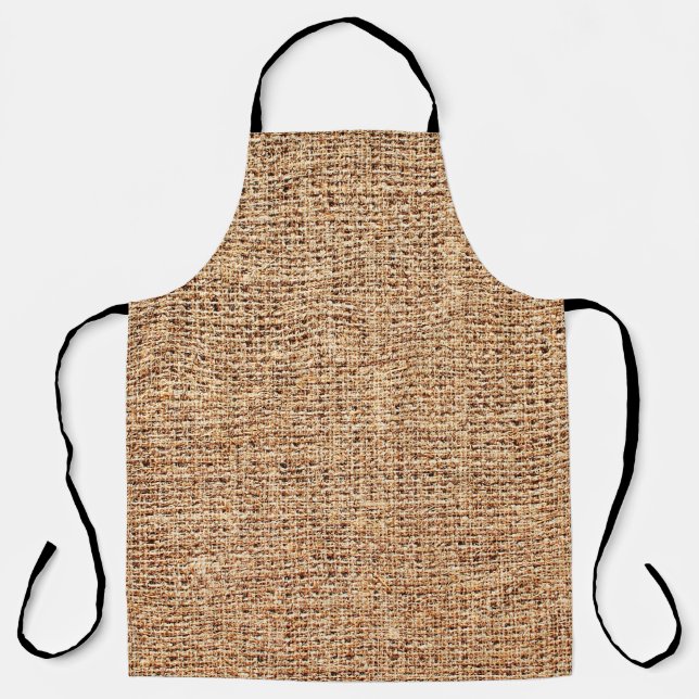 Natural linen texture as background apron (Front)