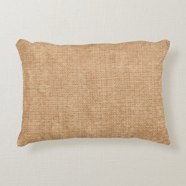 Natural linen texture as backgroundbagging, beige, accent pillow (Front)