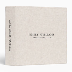 Natural Linen Texture Binder