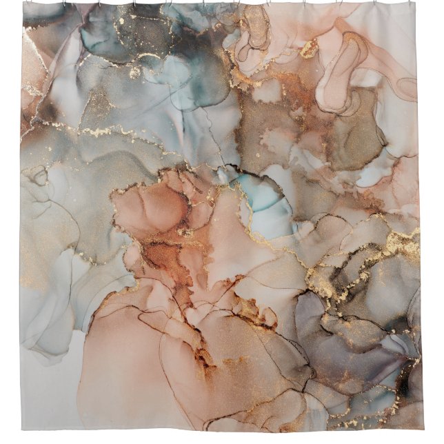 Natural luxury abstract fluid art painting in alco (Front)