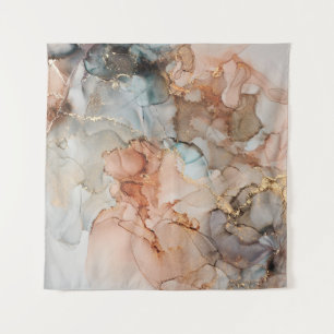 Natural luxury abstract fluid art painting in alco tapestry