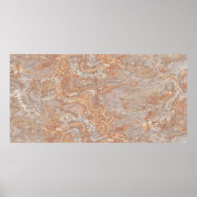 natural marble with multi colour natural design an poster (Front)