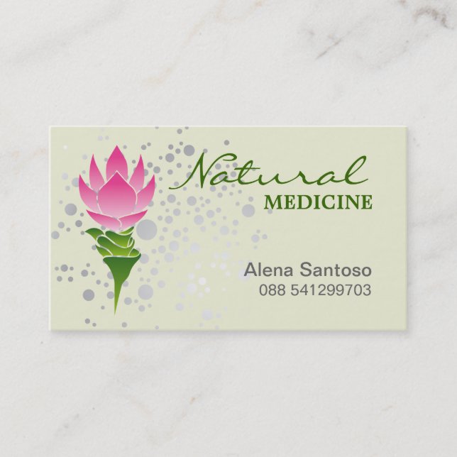Natural Medicine Business Card (Front)