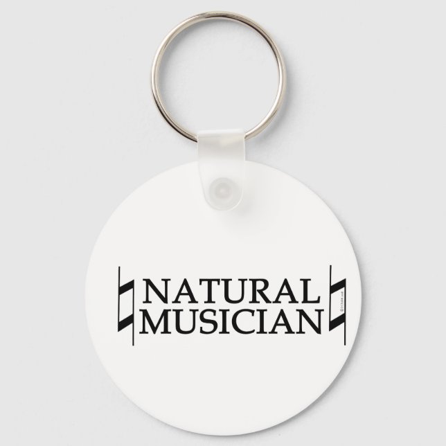 Natural Musician Keychain (Front)