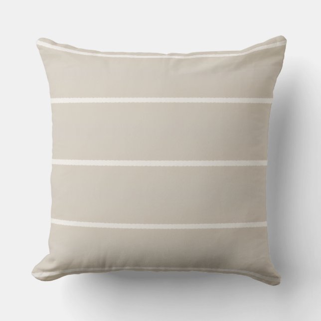 Natural Neutrals Striped Pillow (Front)