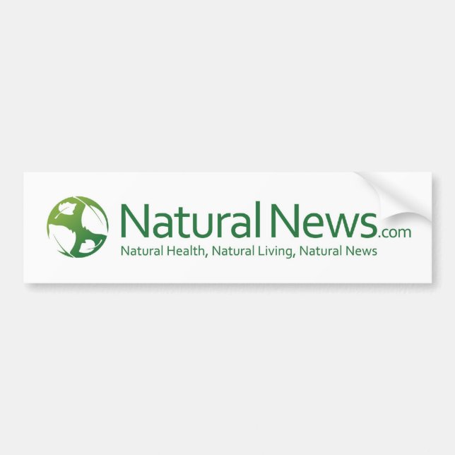 Natural News Logo Bumpersticker Bumper Sticker (Front)