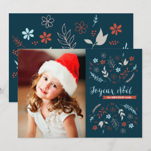 Natural Noël Christmas Holiday Card
