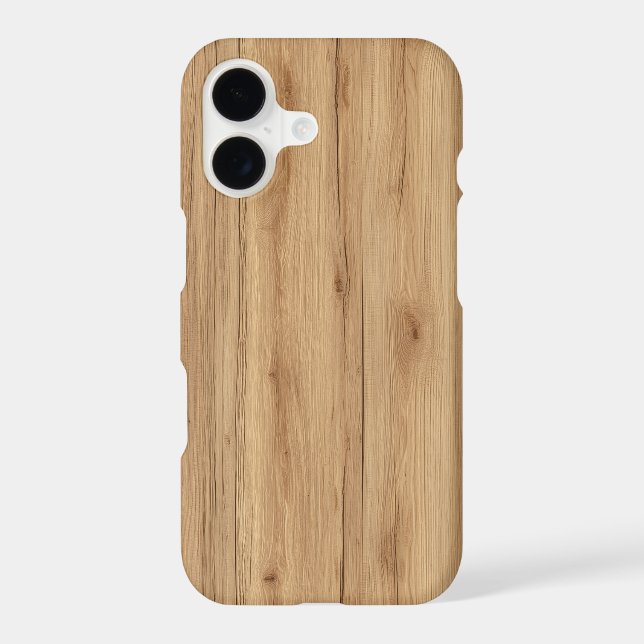 Natural Oak Wood Plank Texture with Warm Tones (Back)