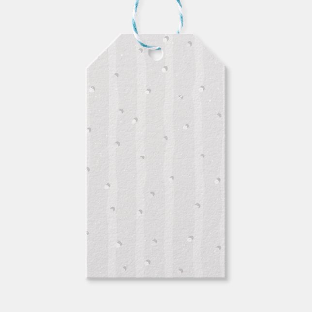 Natural off White Patterned  Gift Tags (Front)