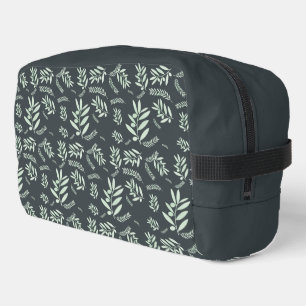 Natural olive branch pattern dopp kit