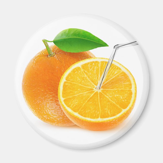 Natural orange juice magnet (Front)