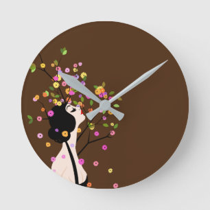 Natural Perfume Round Clock