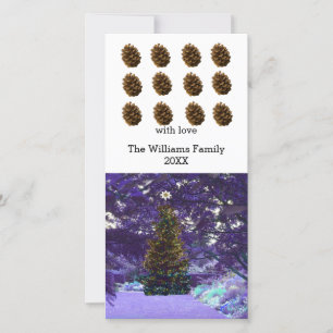 Natural Pine Cones Photo Card