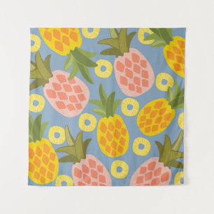 Natural Pineapple Abstract: Vintage Beauty. Tapestry