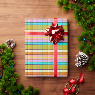 Natural Plaid F Wrapping Paper