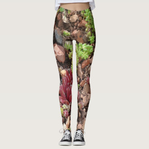natural plants flowers succulents cactus leggings