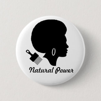 Natural Power 2 Inch Round Button