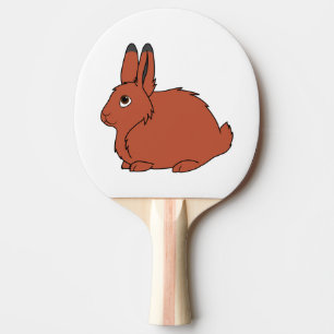 Natural Red Arctic Hare Ping Pong Paddle