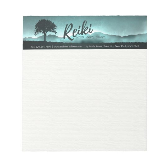 Natural Reiki Master and Yoga Mediation instructor Notepad