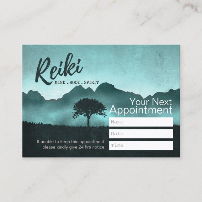 Natural Reiki Master & Yoga Instructor Appointment (Front)