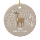 Natural reindeer botanical elegant Christmas