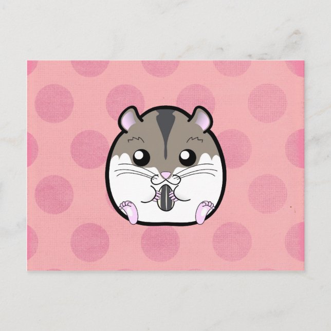 Natural Russian Dwarf Hamster Postcard (Front)