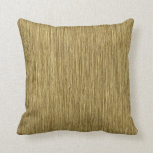 Natural Rustic Grainy Wood Background Throw Pillow