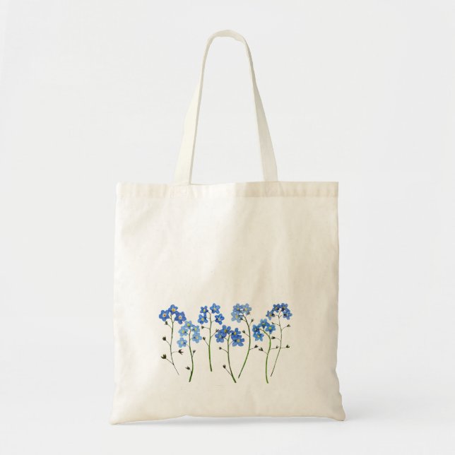 Natural Simplicity Forget-me-not flowers Tote Bag (Front)