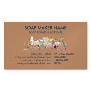 Natural Soap Magnetic Business Card
