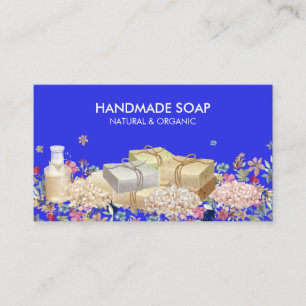 Natural Soaps navy Business Card
