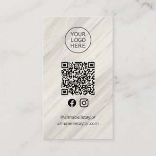 Natural Spa Name Social Media Business Card