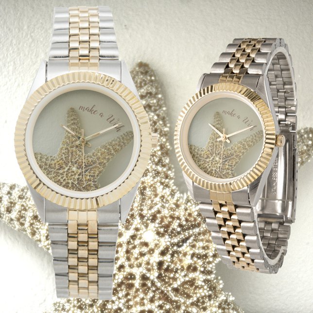 Natural Starfish Stylish Customizable Watch (Creator Uploaded)