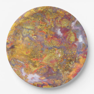 Natural Stone Image Authentic Colors, Pattern Paper Plate