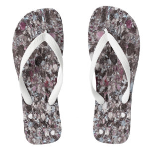 Natural Stone Pattern Flip Flops