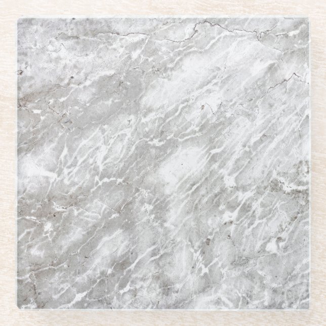 Natural Stone Pattern Glass Coaster (Front)