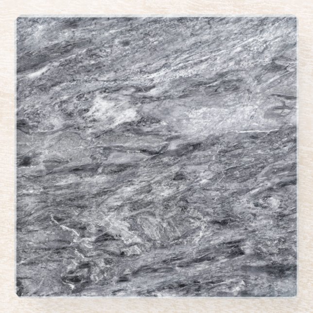 Natural Stone Pattern Glass Coaster (Front)