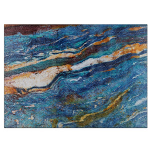 Natural Stone Pattern Glass Cutting Board