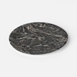 Natural Stone Pattern Paper Plate