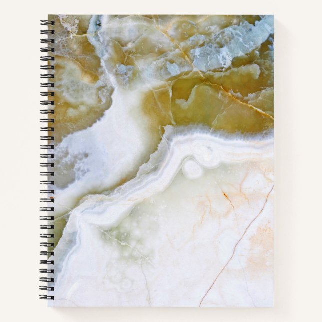 Natural Stone Pattern Spiral Notebook (Front)
