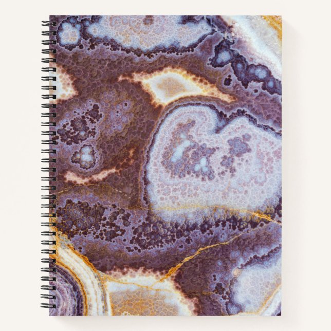 Natural Stone Pattern Spiral Notebook (Front)