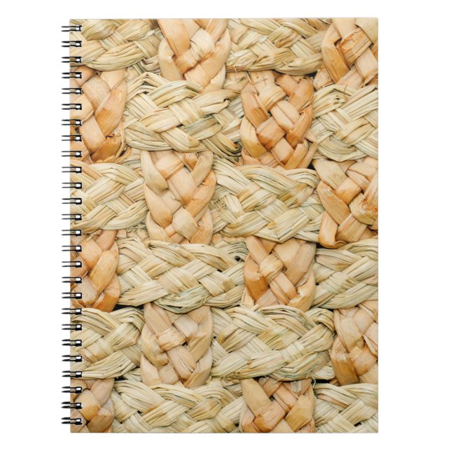 natural straw texture  notebook (Front)