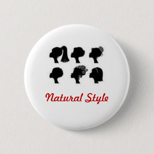 Natural Style 2 Inch Round Button