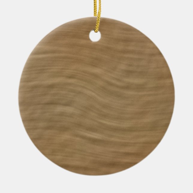 Natural Tan Sandstone Look Background Ceramic Ornament (Front)