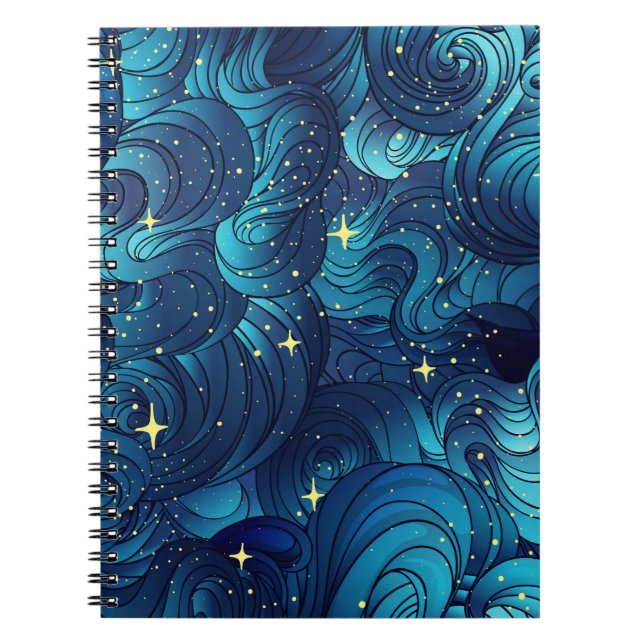 Natural texture. Decorative hand drawn doodle orna Notebook (Front)